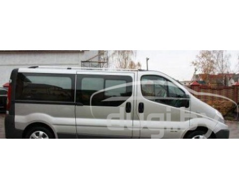 Рейлинги алюминиевые с пластиковыми окончаниями для Primastar (длинная база).